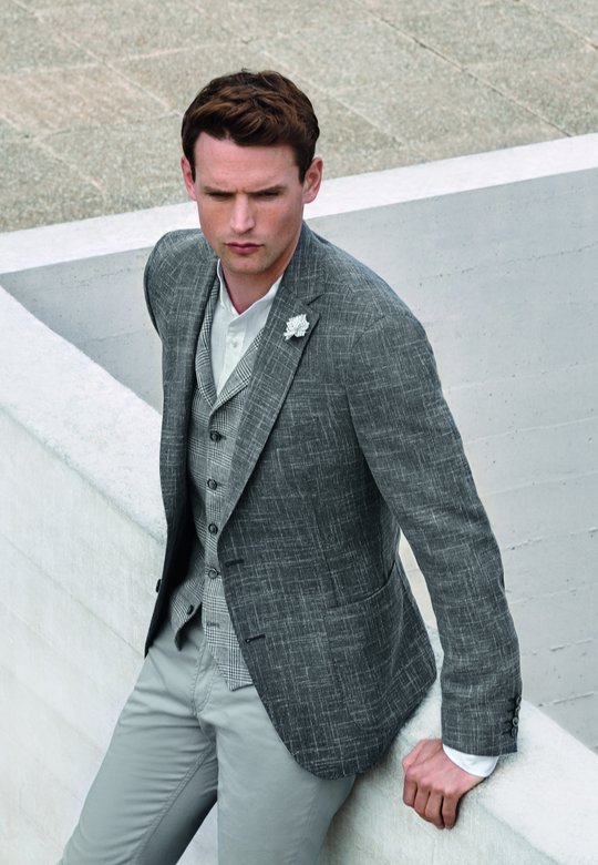 Hochzeitsanzug Digel Casual grau 