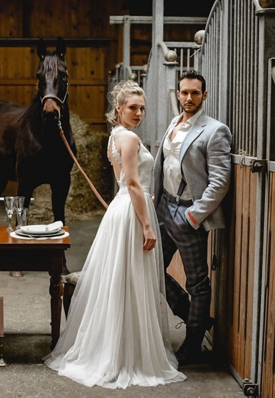 Anzug Casual legèr Kariert Vintage