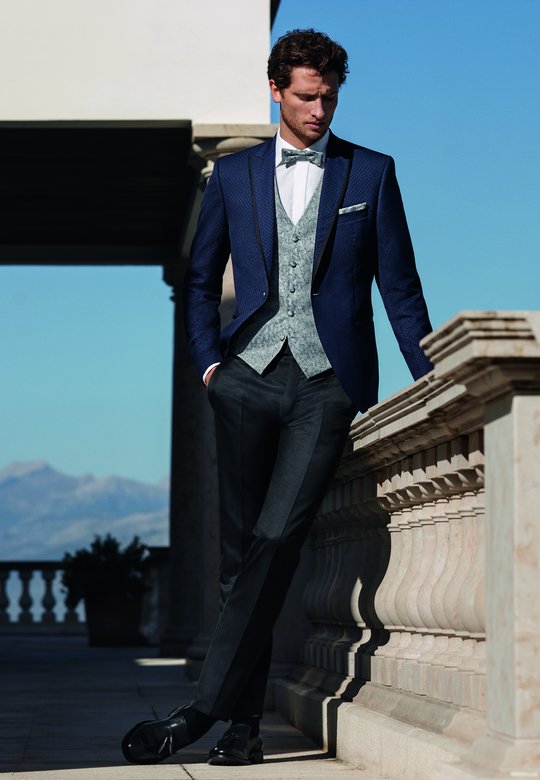 Hochzeitsanzug Casual Digel blau