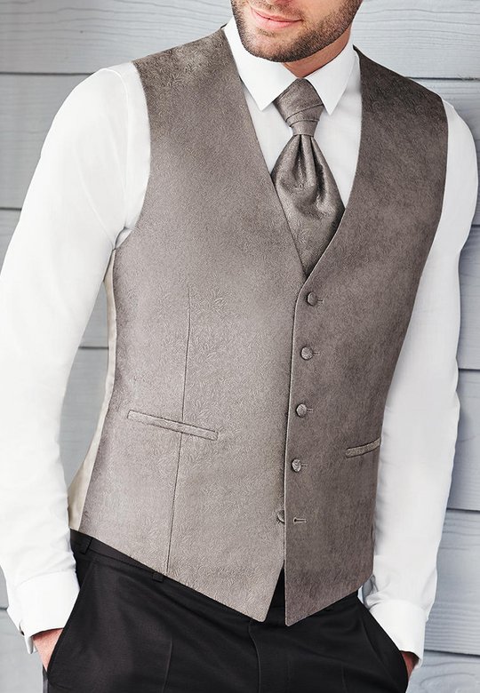 Hochzeitsweste Wilvorst grau klassisch