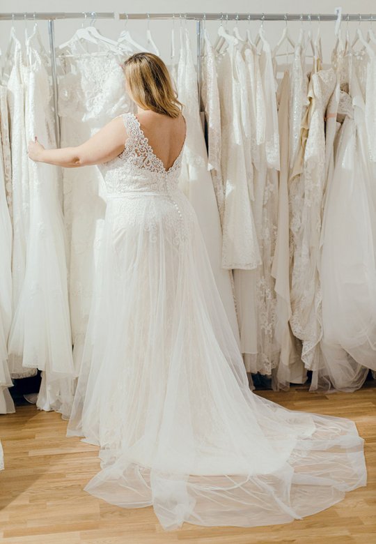 Brautkleid, curvy, Hochzeitskleid, grosse Grössen