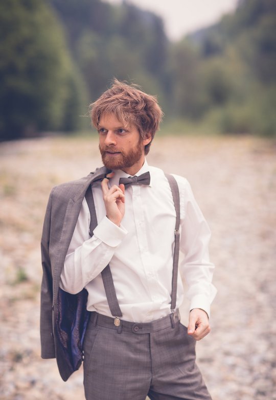 Hochzeitsanzug Casual Vintage Braun