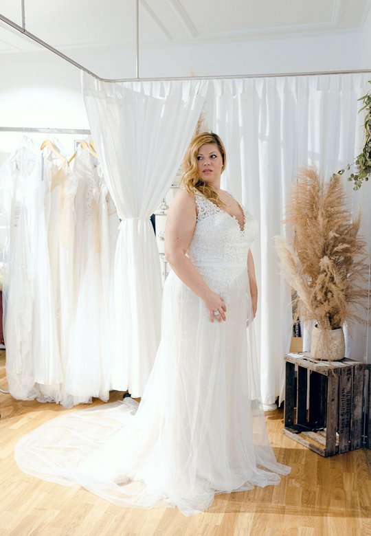 Brautkleid, curvy, Hochzeitskleid, grosse Grössen