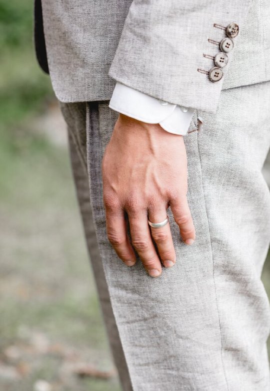 Hochzeitsanzug Vintage beige