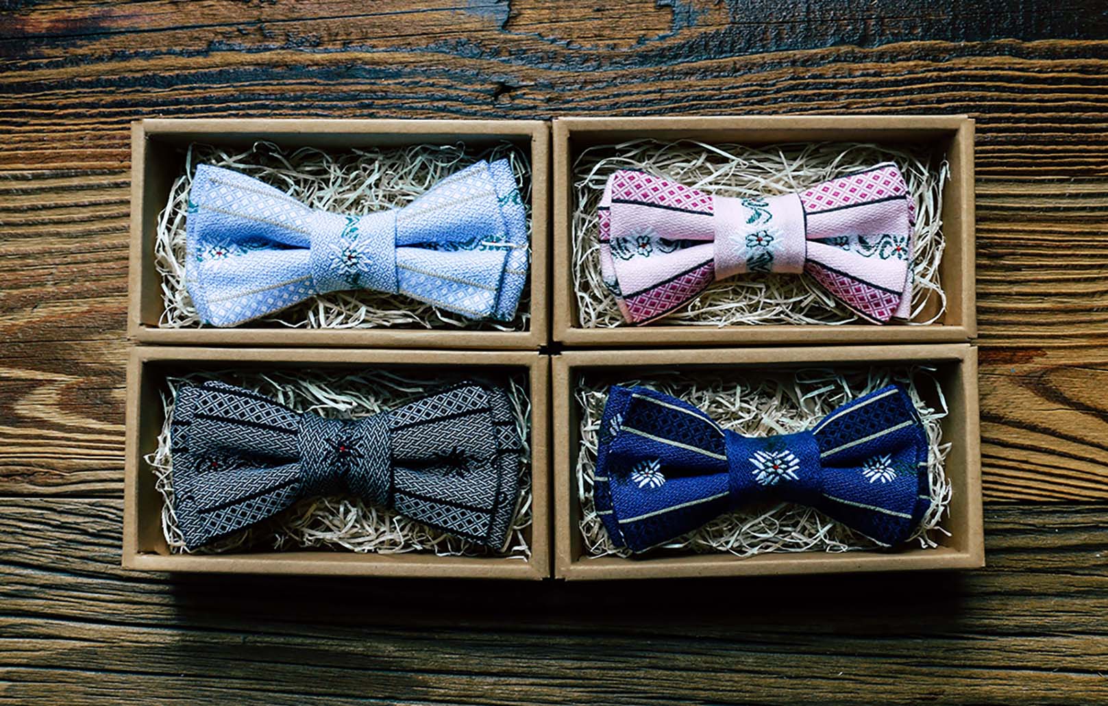 Hochzeits-Fliege-Bräutigam-Vintage